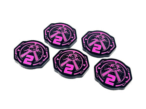 5 x Damage Tokens for Star Wars The Deck Building Game