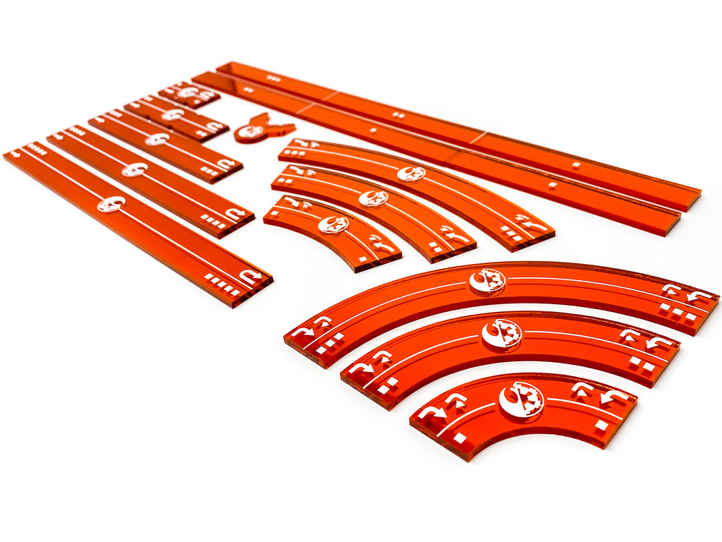 Rebel / Imperial - Manoeuvre Template Set - Star Wars X-wing Compatible