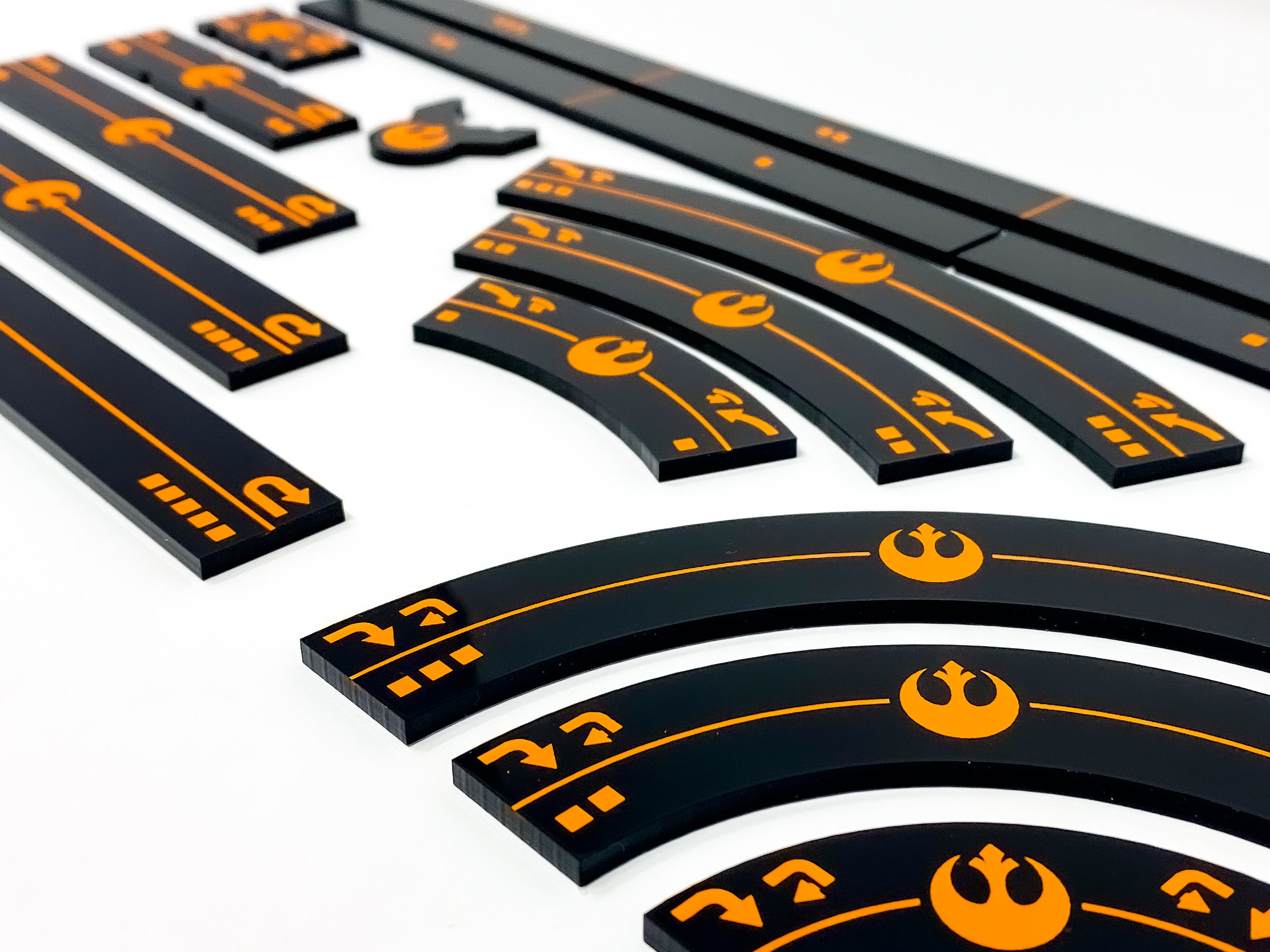 Rebel / Resistance - Manoeuvre Template Set - Star Wars X-wing Compatible