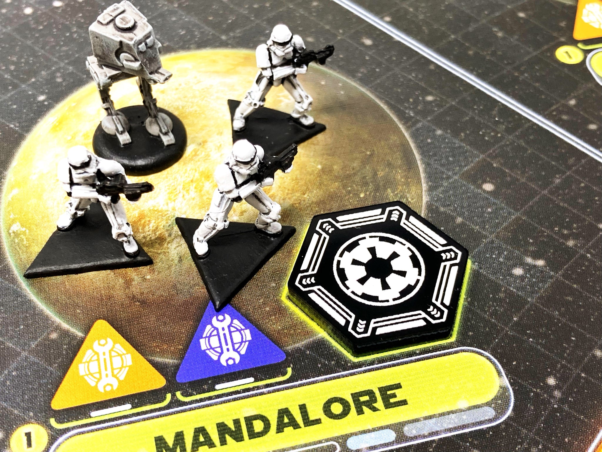 6 x Imperial Loyalty / Subjugation tokens for Star Wars Rebellion