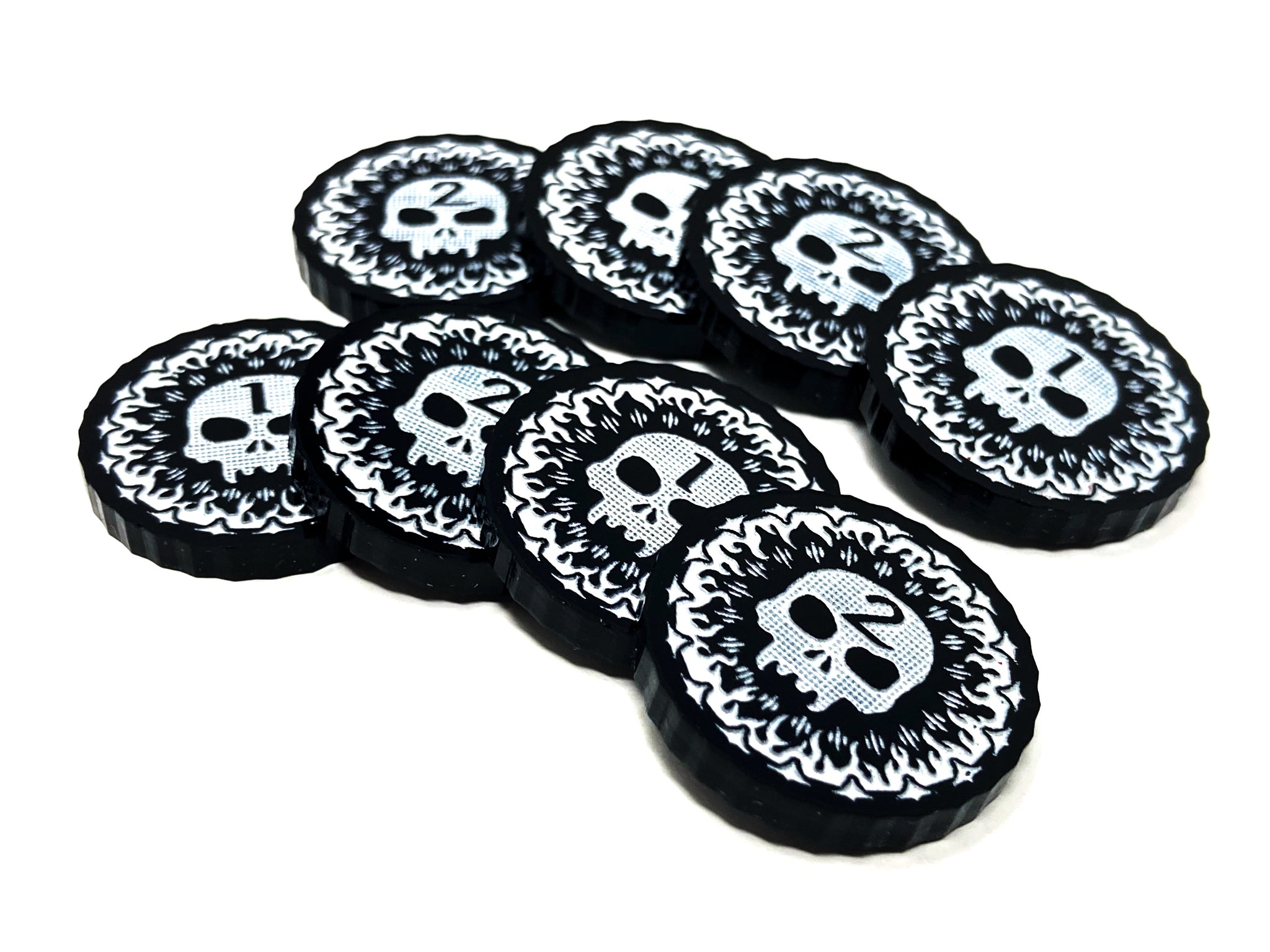 8 x Corruption Tokens for War of the Ring - The Card Game