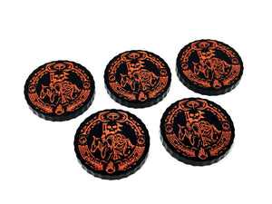 5 x Shadow Journey Tokens for War of the Ring - The Card Game