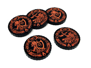 5 x Shadow Combat Tokens for War of the Ring - The Card Game