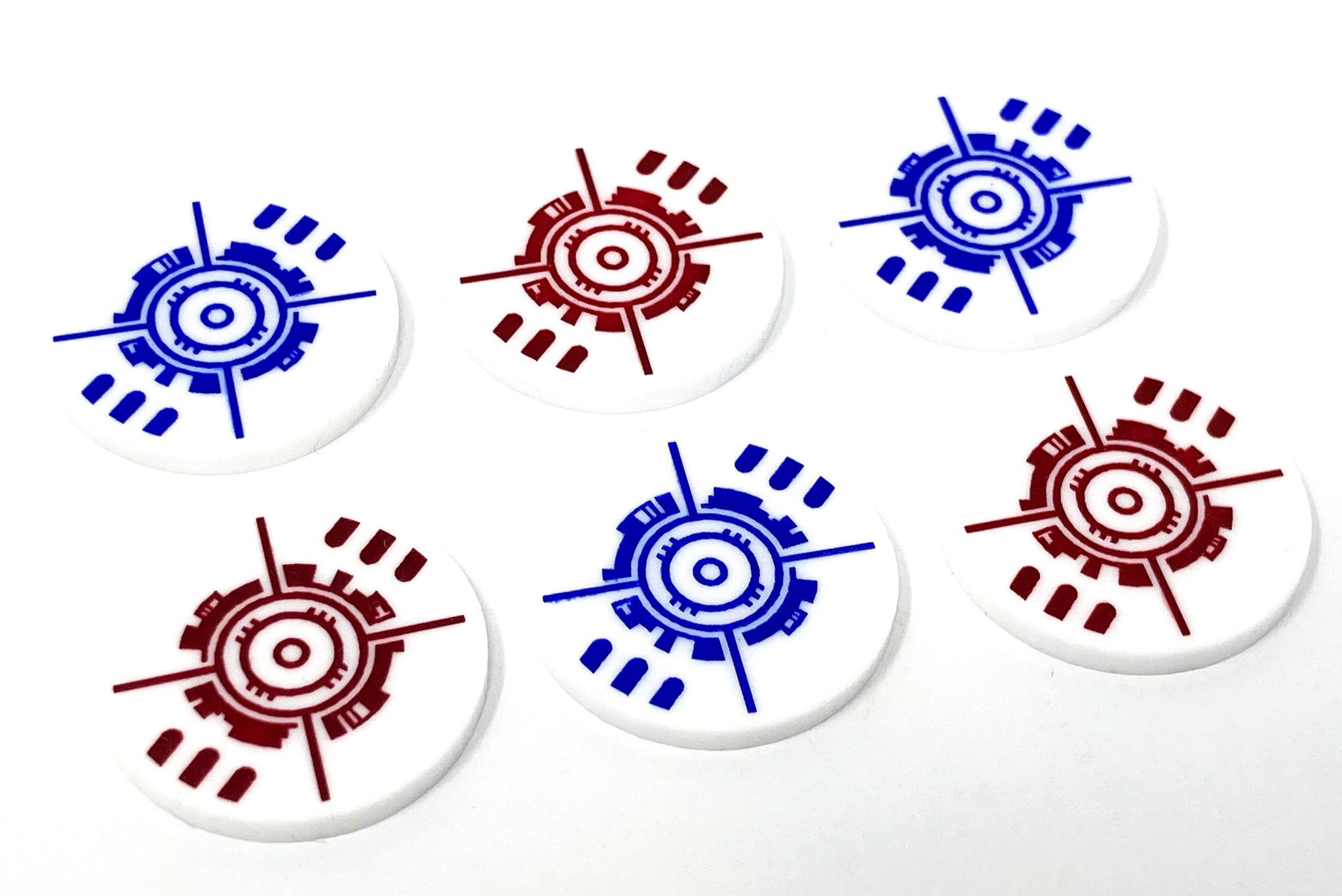 6 x Objective tokens (double sided) for SW Legion