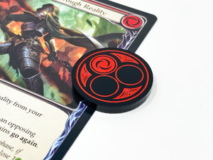 1 x 1/2 Resource Tracker Token (double sided) for Flesh and Blood TCG