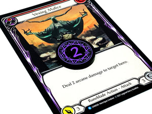 2 x 5/10 Arcane Damage Tokens (double sided) for Flesh and Blood TCG