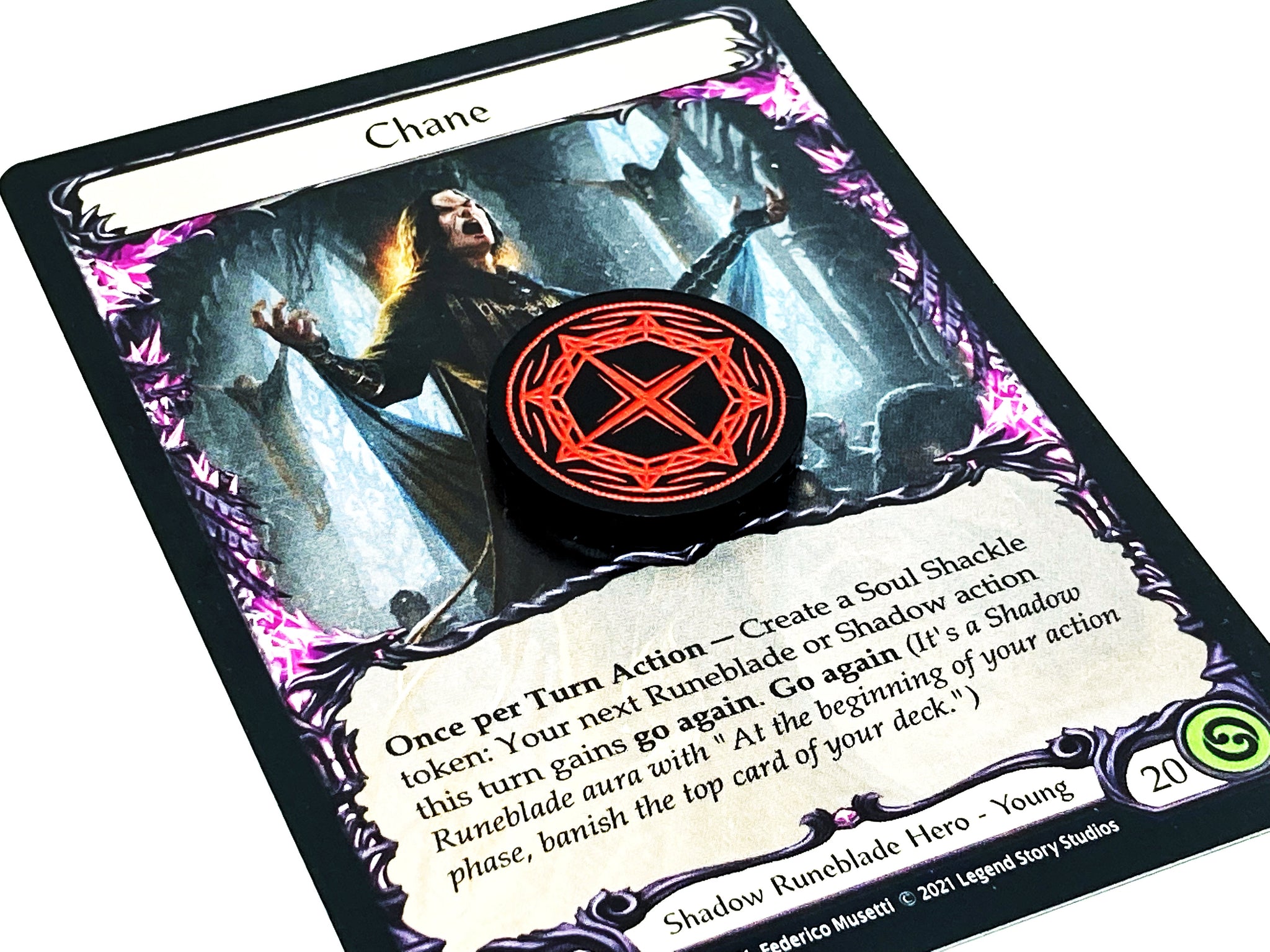 2 x Usage Tokens (double sided) for Flesh and Blood TCG