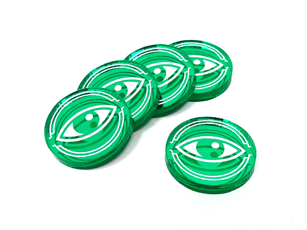 5 x Focus Tokens - Mirror Series (Single Sided)