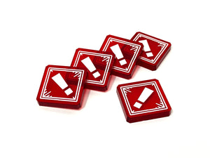 5 x Stress Tokens - Translucent Series (Single Sided)