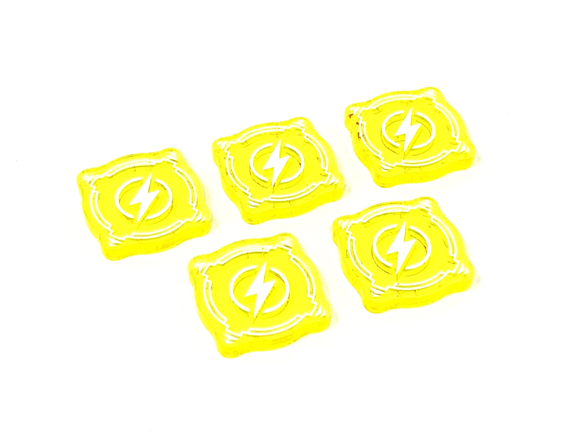 5 x Charge Tokens - Translucent Series (Double Sided)