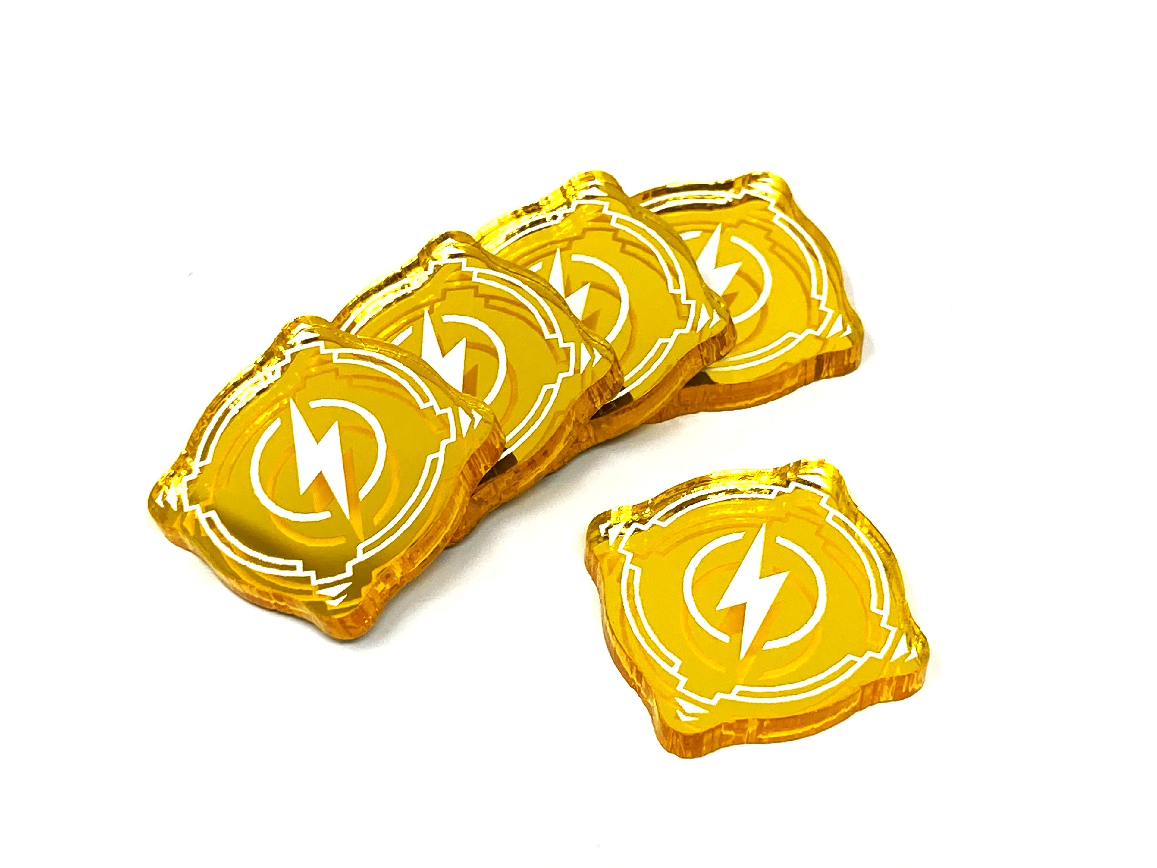 5 x Charge Tokens - Mirror Series (Single Sided)