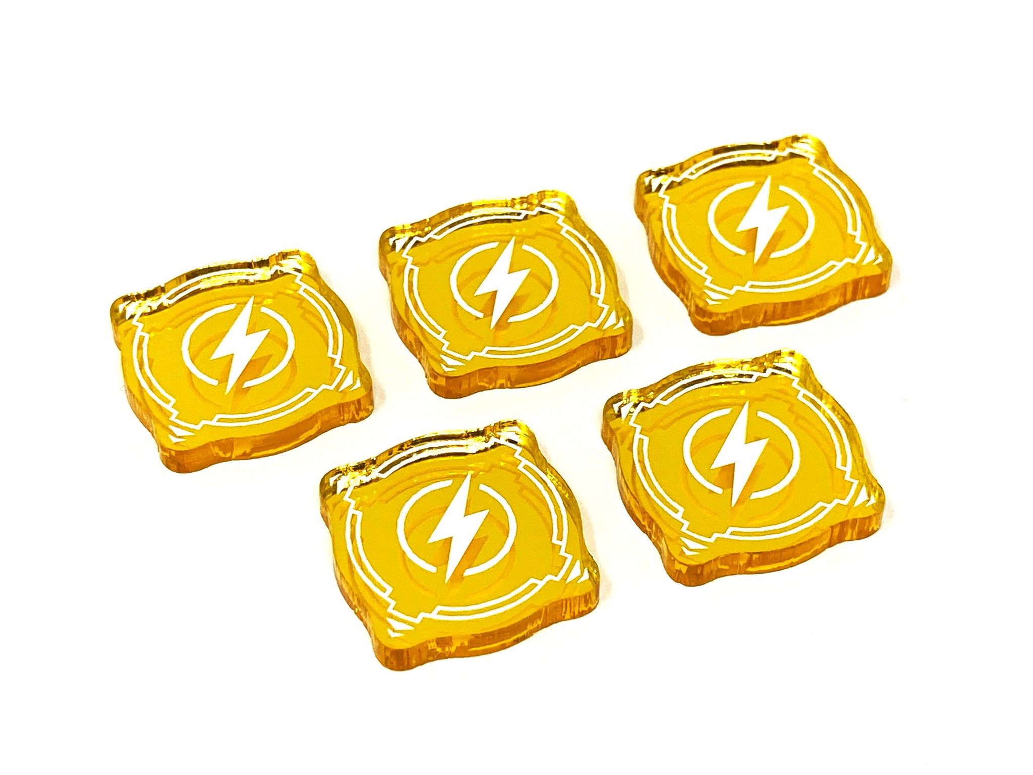 5 x Charge Tokens - Mirror Series (Single Sided)