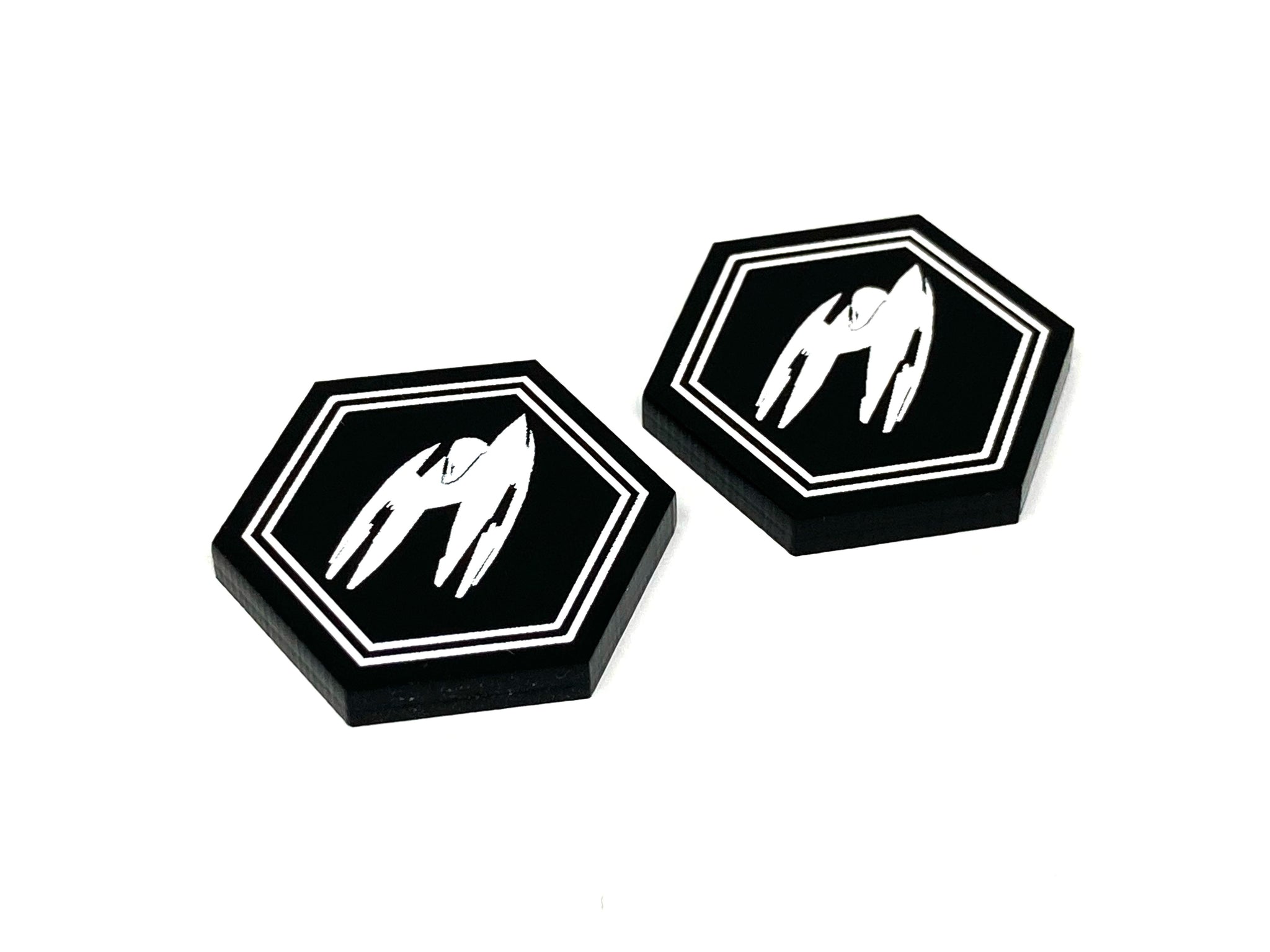 2 x Grappling/Landing Strut Tokens - Black Series (Double Sided)