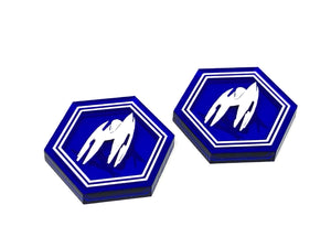 2 x Grappling/Landing Strut Tokens - Translucent Series (Double Sided)