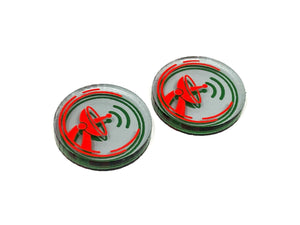 2 x Passive Sensor Tokens - Translucent Series (Double Sided)