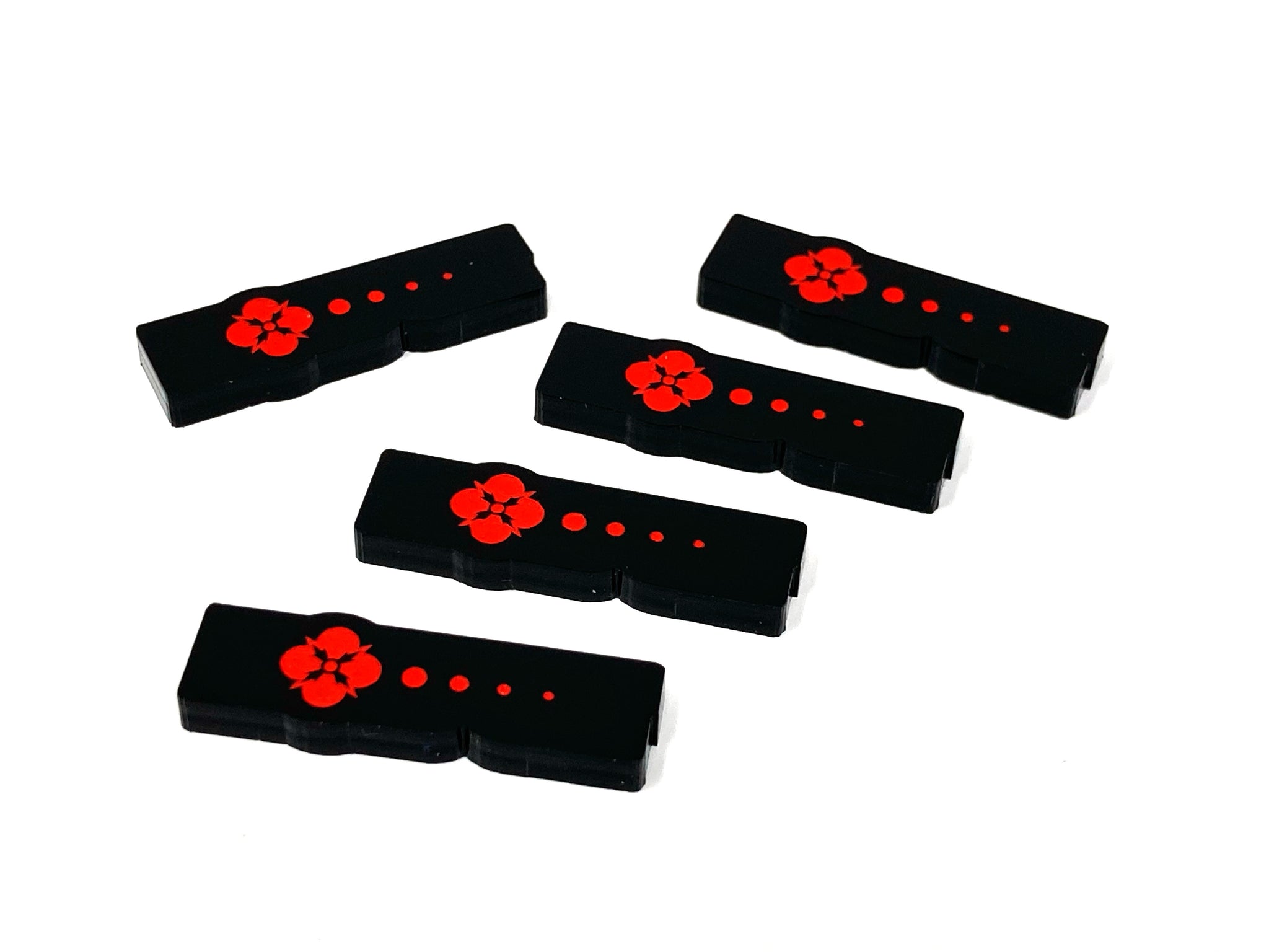 5 x Force Tokens - Text Series (Double Sided)