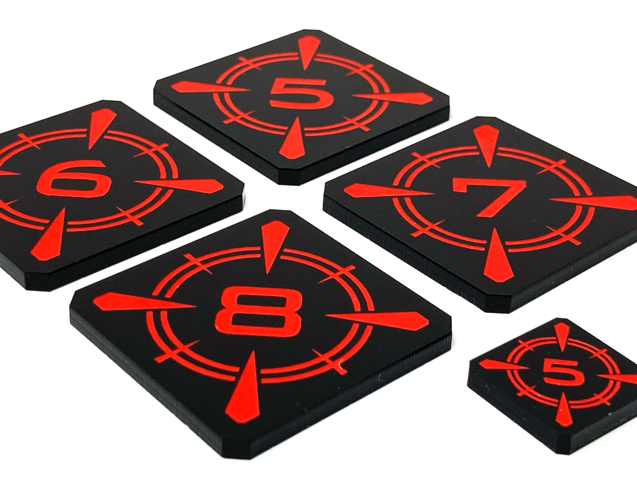 4 x Over-sized Target Locks Tokens