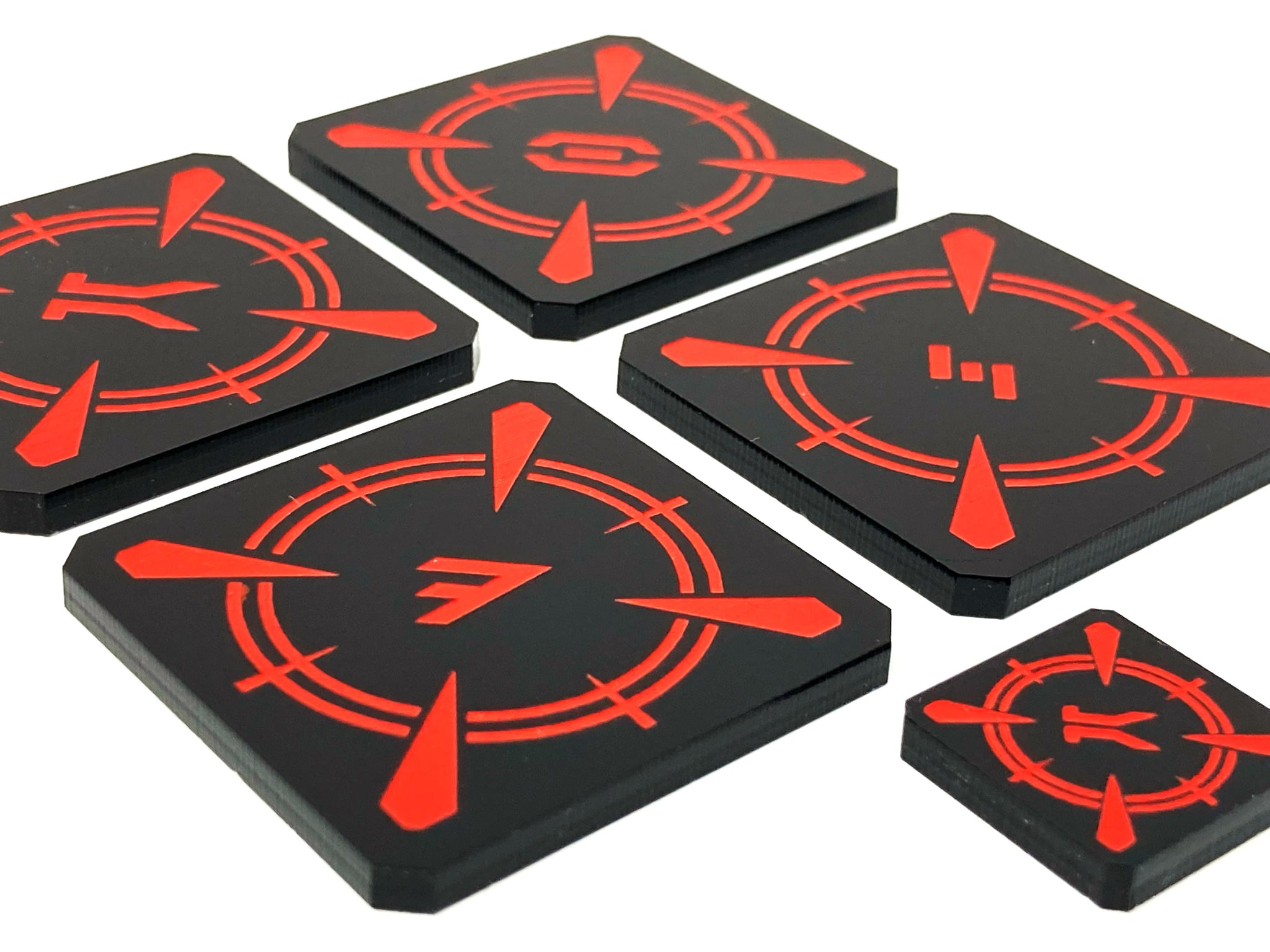 4 x Over-sized Target Locks Tokens