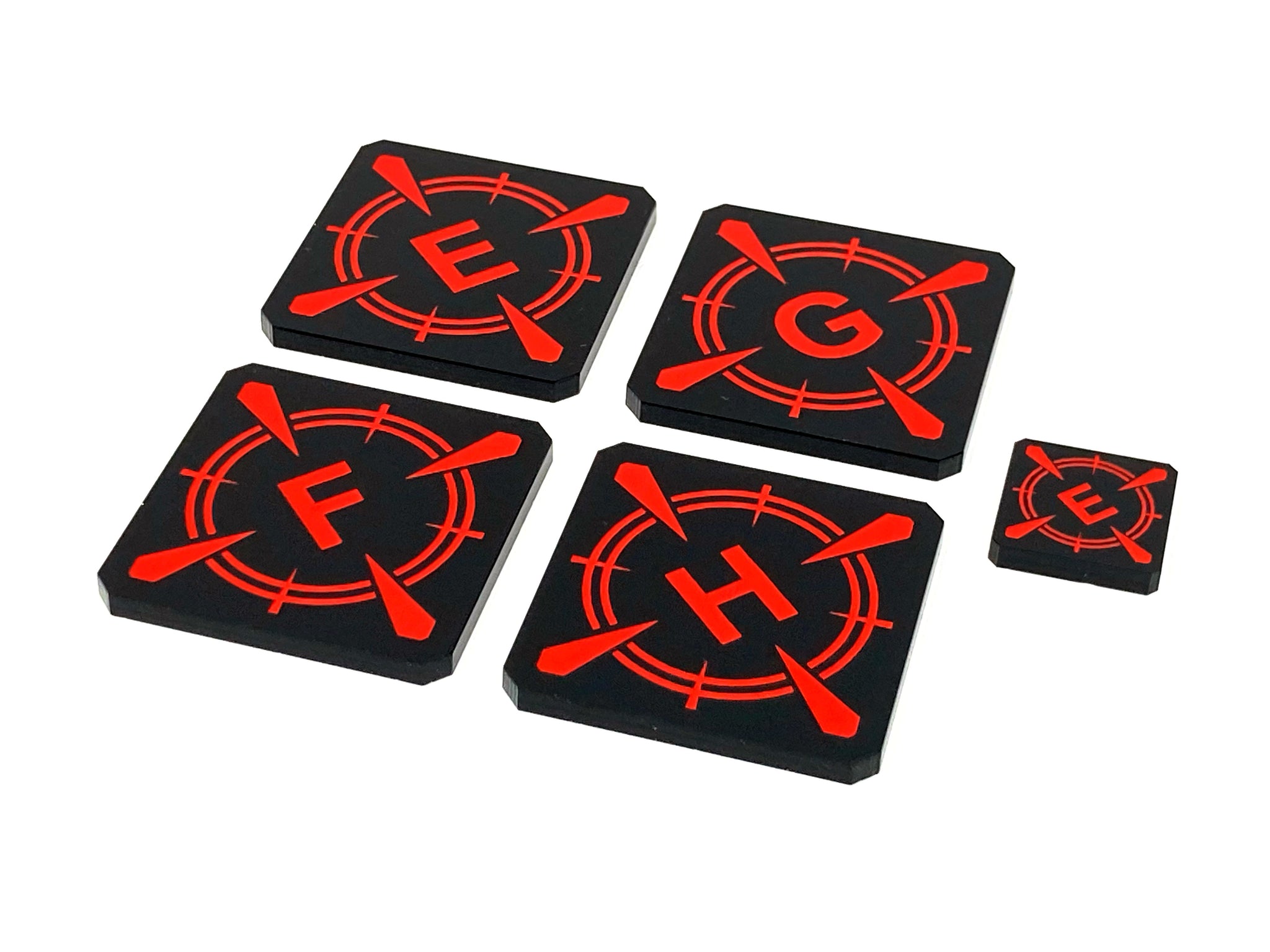 4 x Over-sized Target Locks Tokens