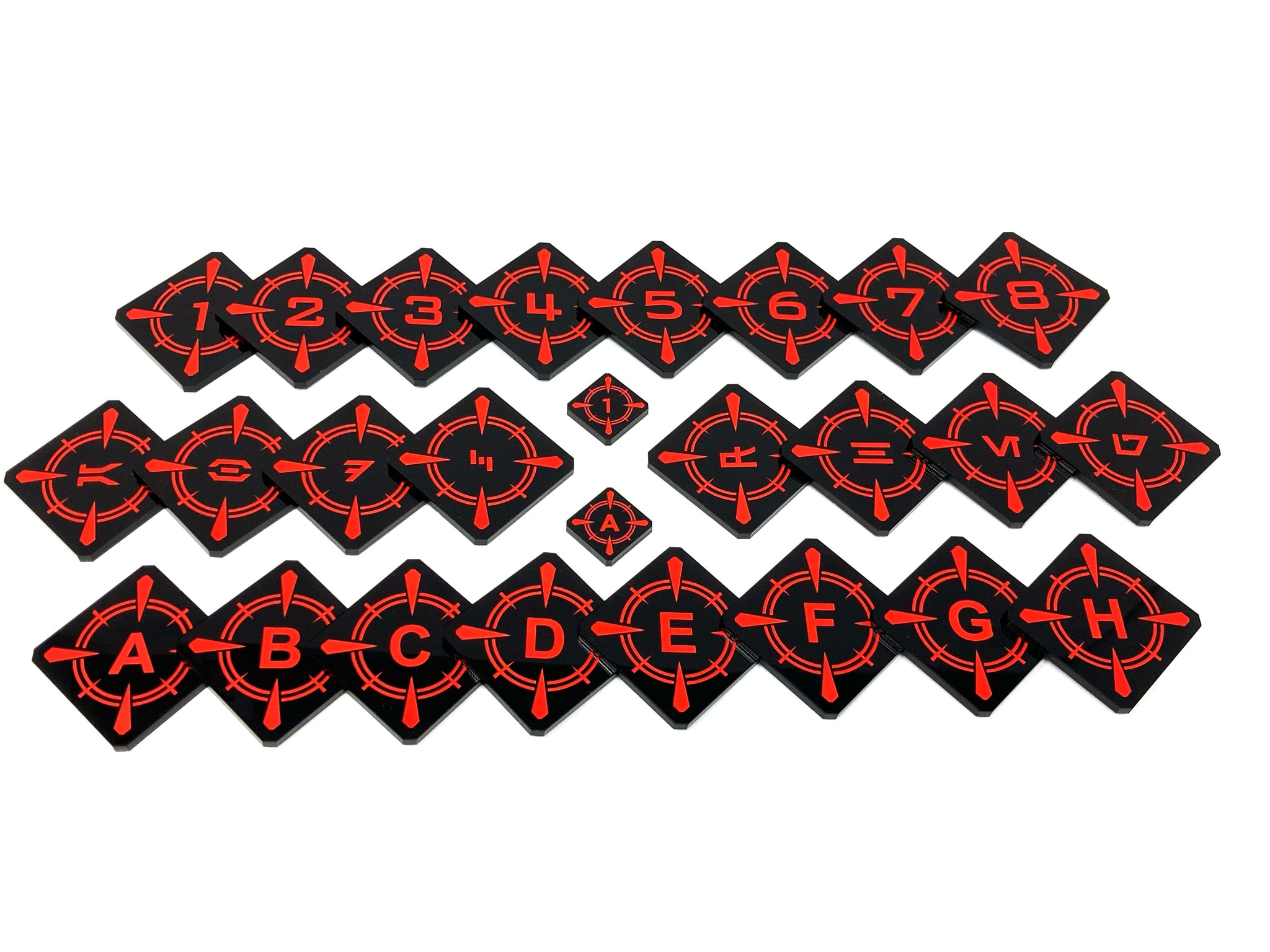 4 x Over-sized Target Locks Tokens