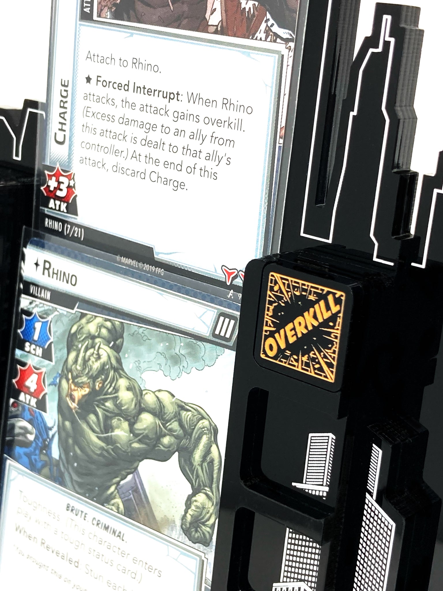 2 x Overkill Tokens (double sided) for Marvel Champions LCG