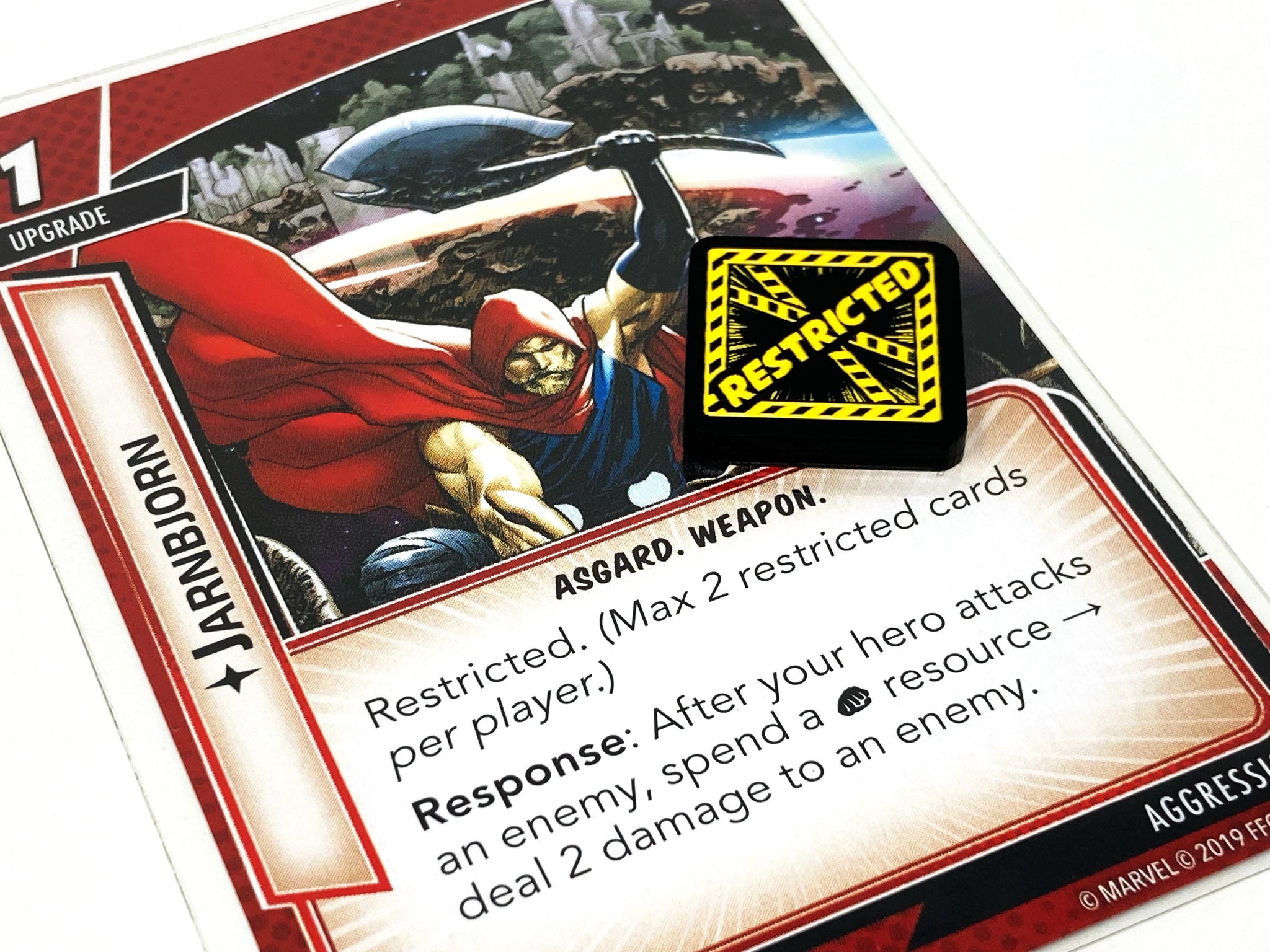 2 x Restricted Tokens (double sided) for Marvel Champions LCG