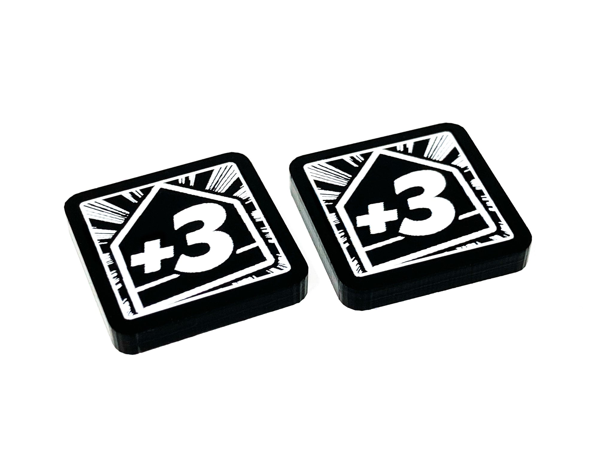 2 x Acceleration Tokens +3/+4 (double sided) for Marvel Champions LCG
