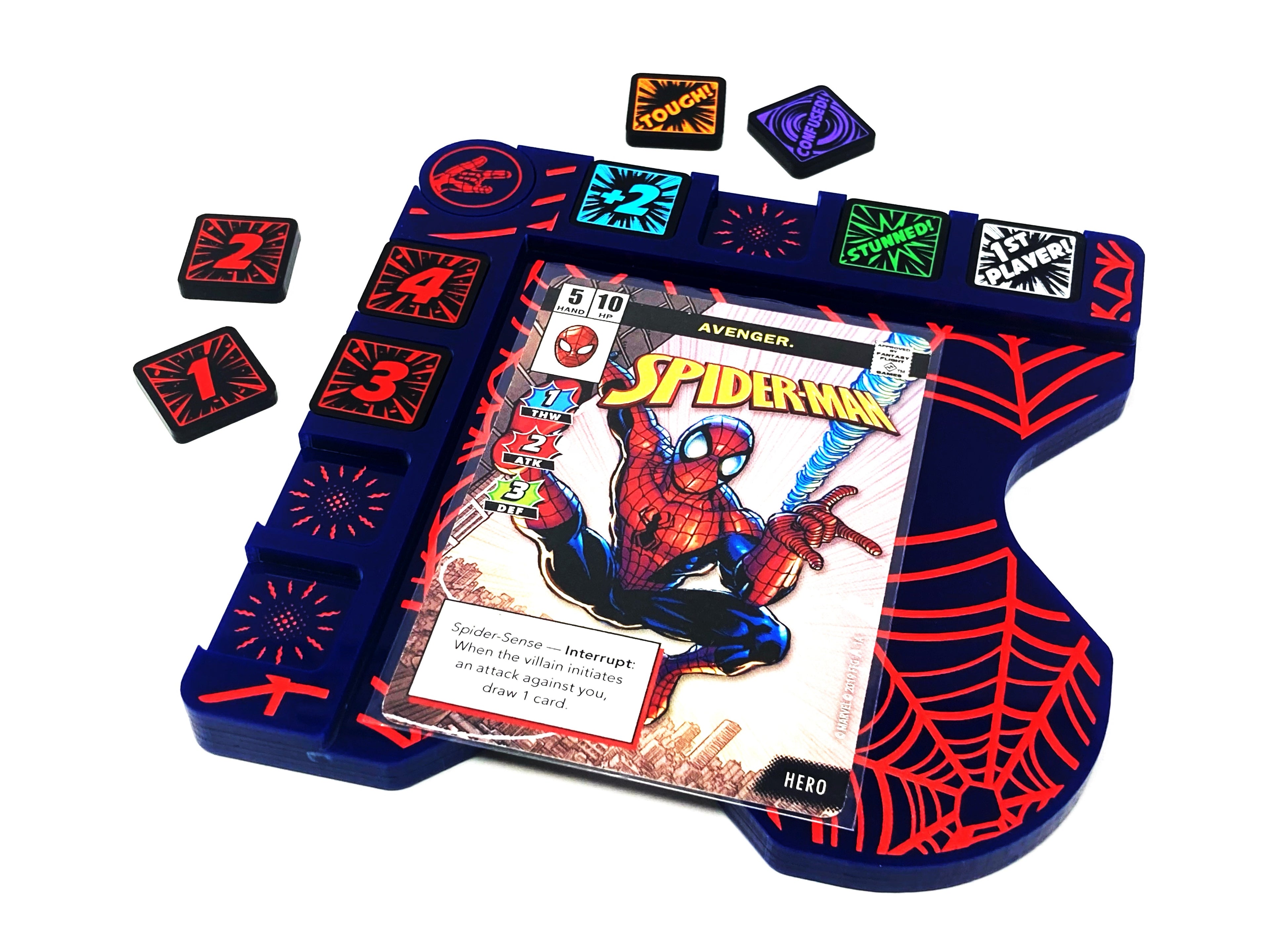 Spider-Man Themed Hero board for Marvel Champions LCG compatible, (Tokens NOT Included)