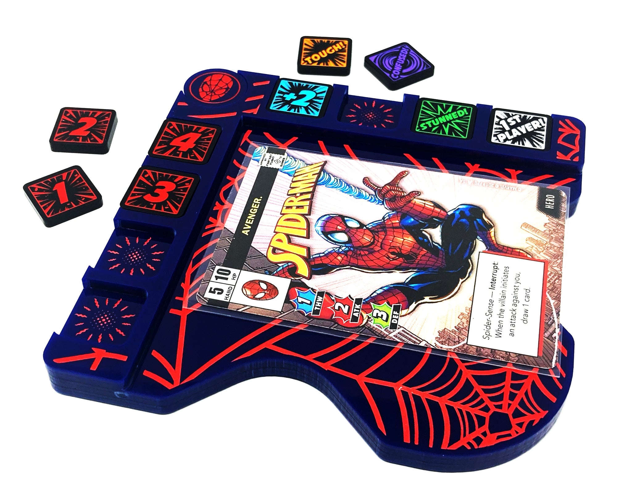 Spider-Man Themed Hero board for Marvel Champions LCG compatible, (Tokens NOT Included)