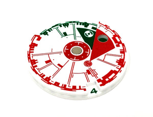 1 x Death Star Round Tracker Dial - Star Wars X-wing 2.5 Compatible