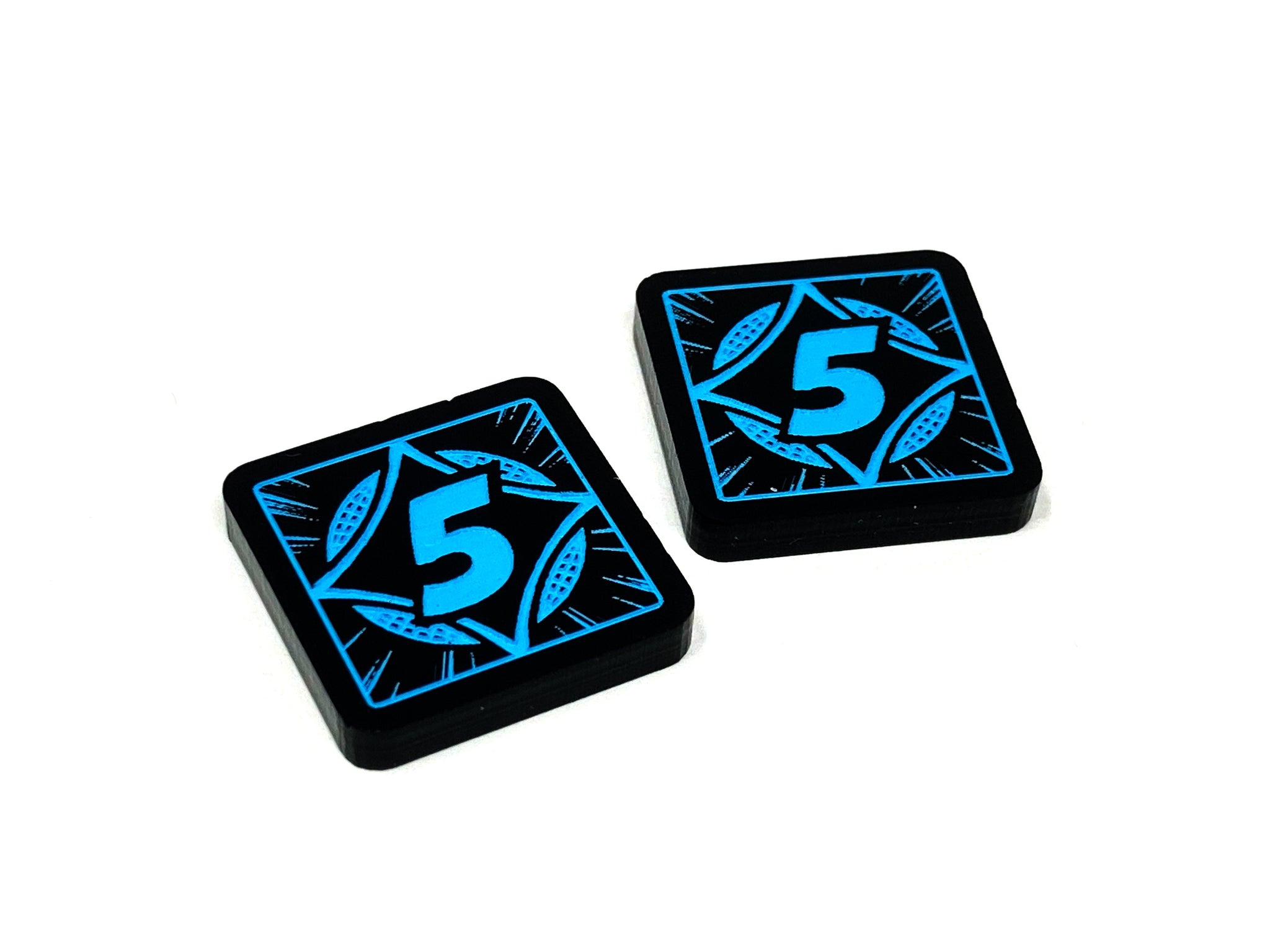 2 x Generic All Purpose Tokens 5/10 (double sided) for Marvel Champions LCG