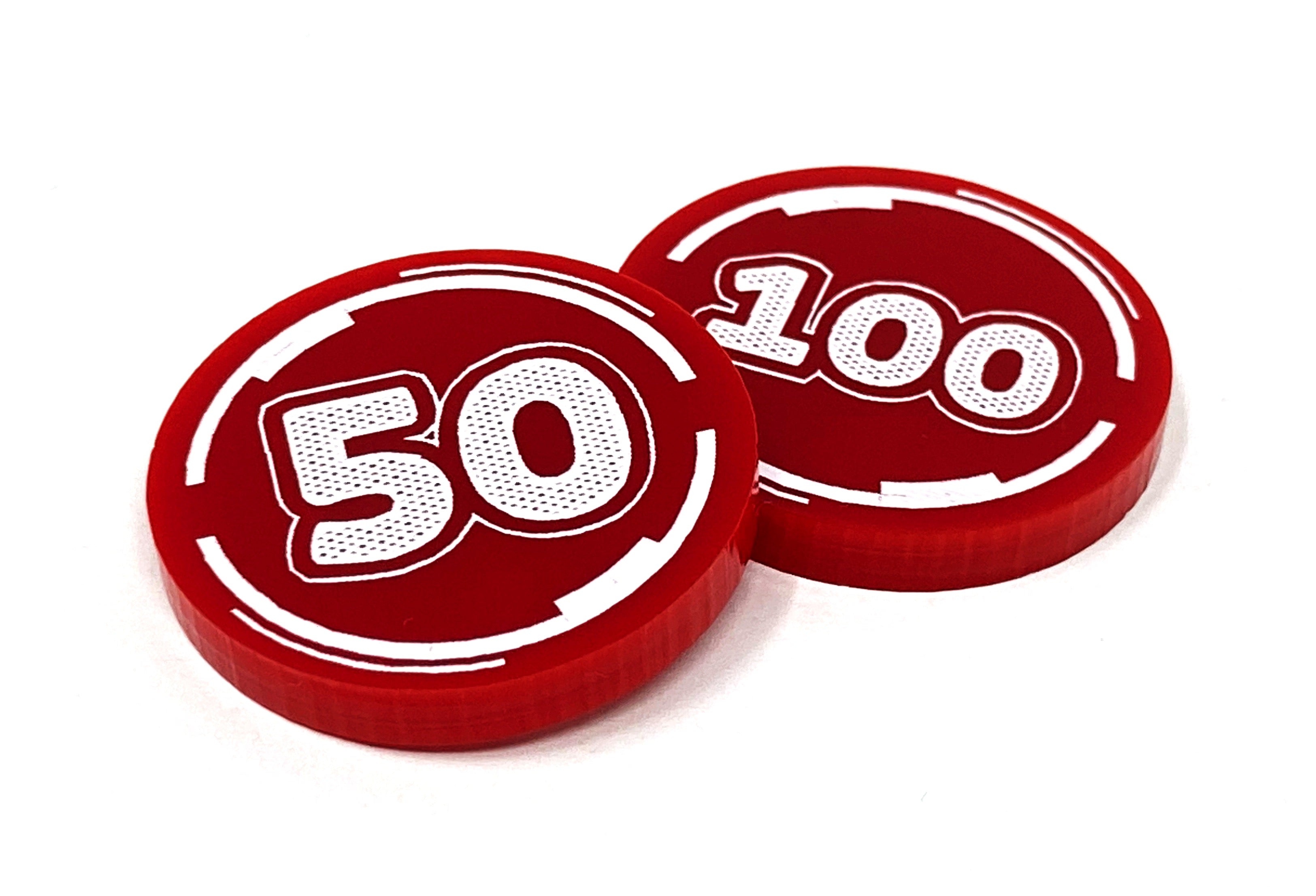 50/100 Damage Tokens for Pokémon TCG