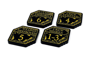 4 x Vehicle Damage Tokens for The Horus Heresy