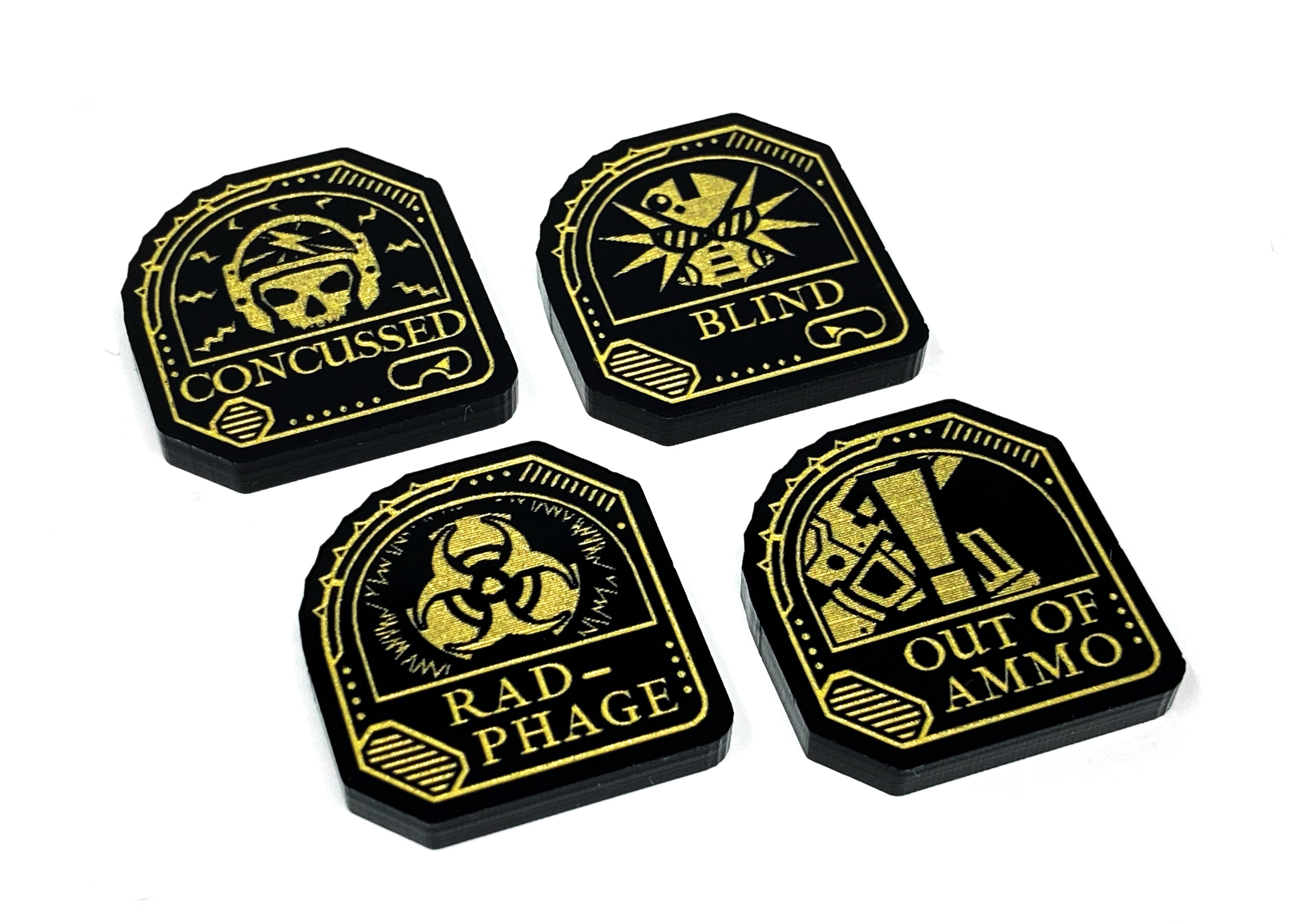 4 x Unit Condition Tokens for The Horus Heresy