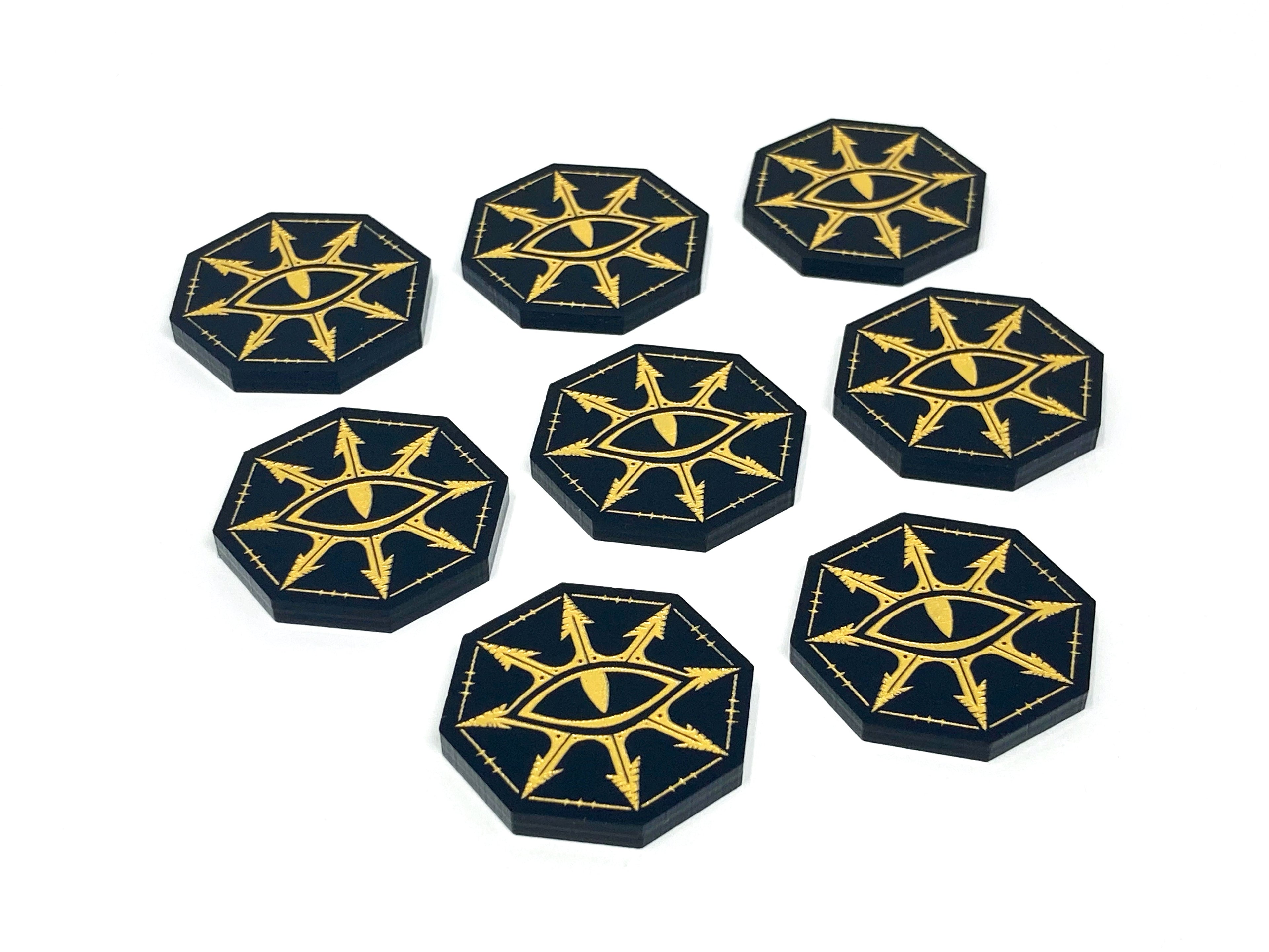 8 x Objective / Treasure Tokens for Warcry
