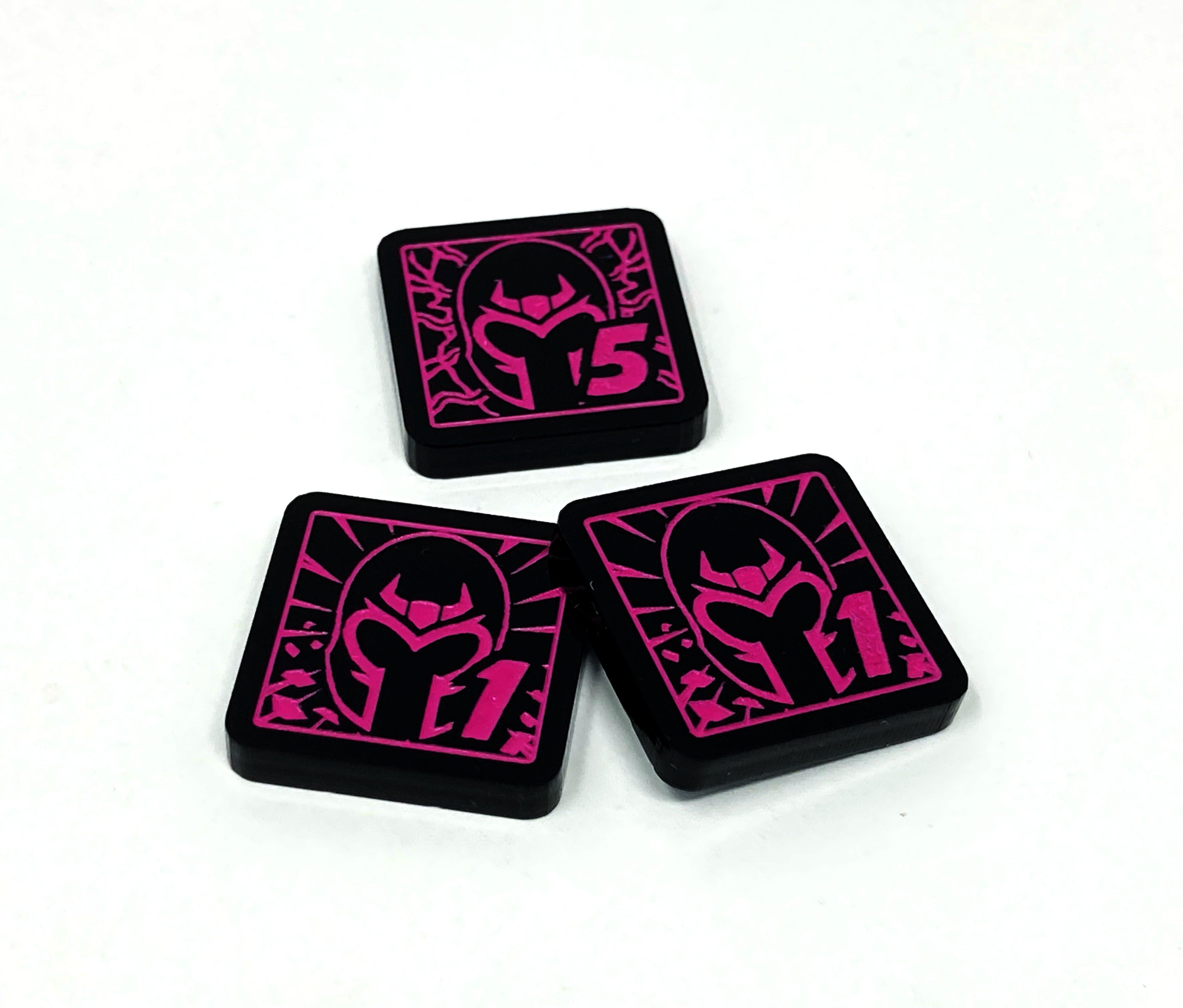 3 x Magnet Tokens for Marvel Champions LCG, Double Sided