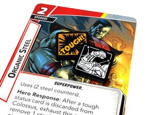 2 x Steel Tokens for Marvel Champions LCG, Double Sided