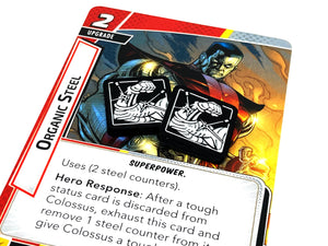 2 x Steel Tokens for Marvel Champions LCG, Double Sided