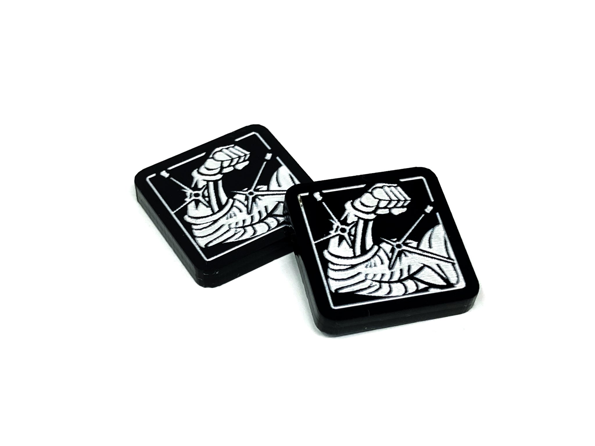 2 x Steel Tokens for Marvel Champions LCG, Double Sided