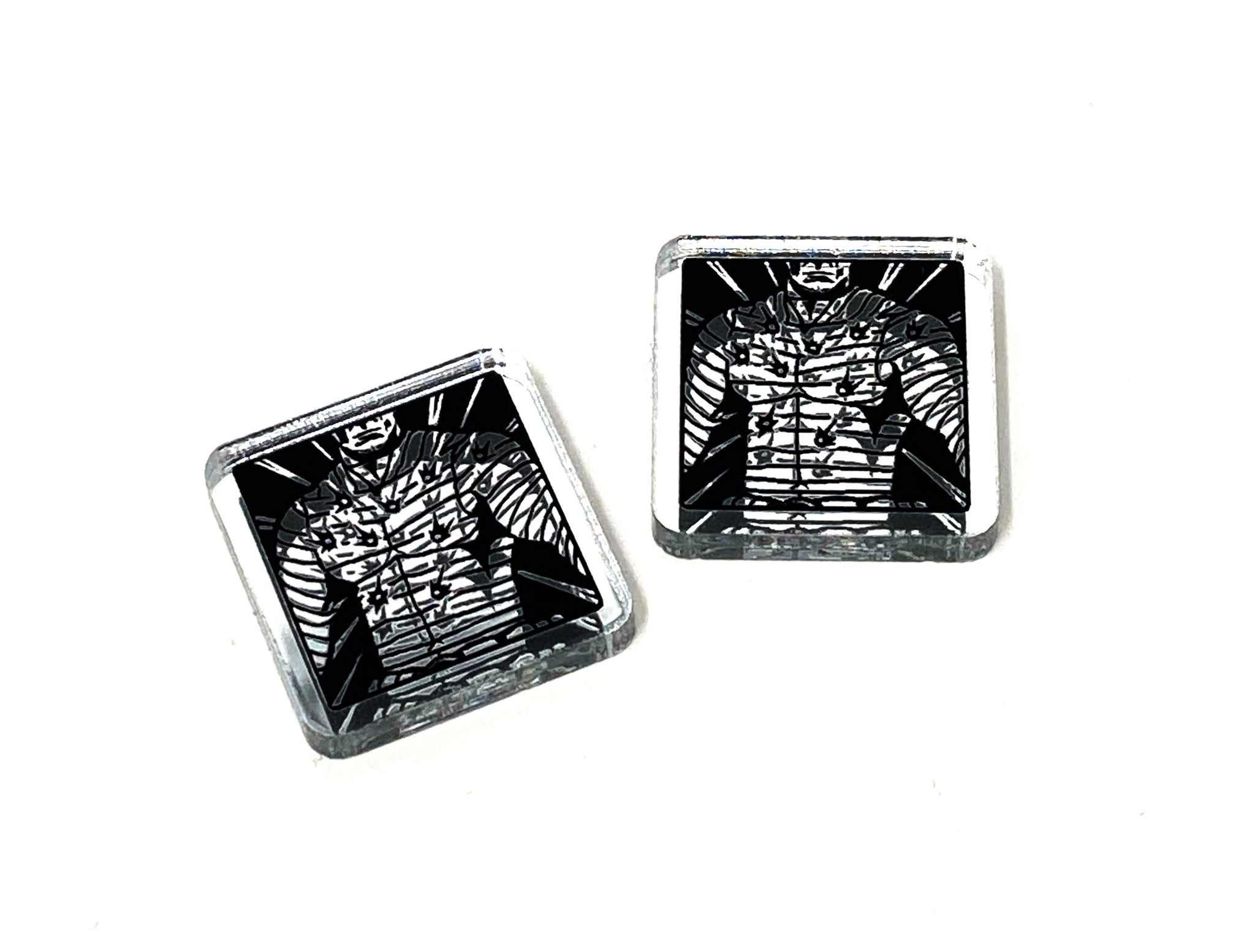 2 x 'Mirror' Steel Tokens for Marvel Champions LCG, Single Sided
