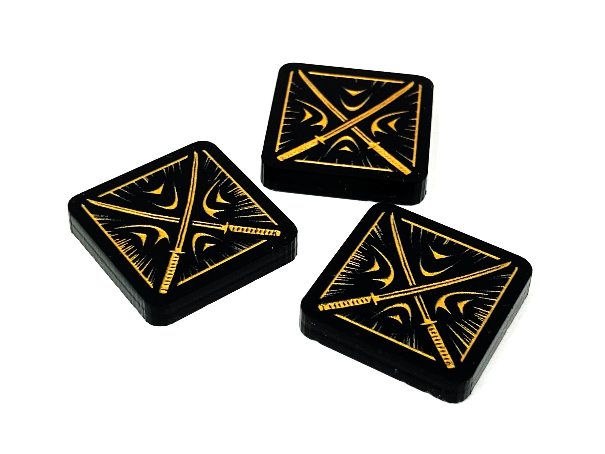 3 x Warrior Tokens for Marvel Champions LCG, Double Sided