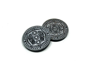 2 x Silver Coin Tokens (double sided) for Flesh and Blood TCG