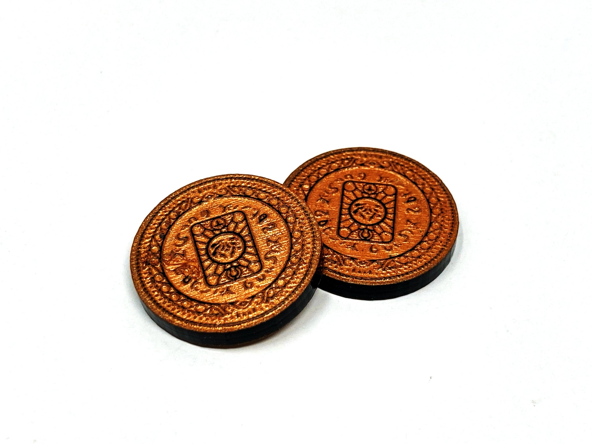 2 x Copper Coin Tokens (double sided) for Flesh and Blood TCG