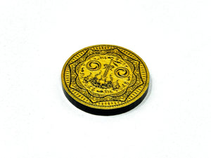 1 x Gold coin Token (double sided) for Flesh and Blood TCG