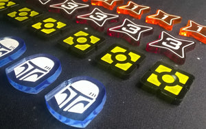 Destiny compatible, acrylic token set