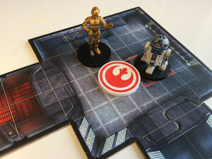Imperial Assault compatible, acrylic ‘faction’ objective tokens
