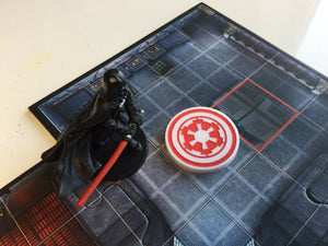 Imperial Assault compatible, acrylic ‘faction’ objective tokens