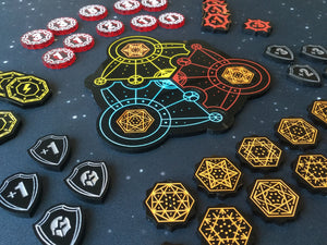 Keyforge compatible, acrylic damage tokens