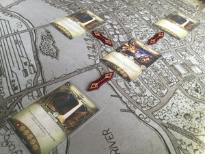 Arkham horror LCG compatible, Single Sided- acrylic path markers