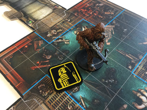 Imperial Assault compatible, acrylic character tokens